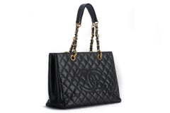 Chanel GMT Black Caviar Gold Shopper