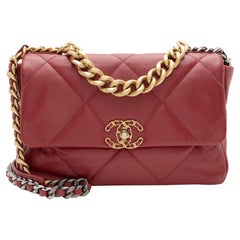 Chanel Goatskin 19 Large Flap Shoulder Bag