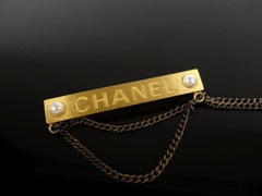 Chanel Gold 01a Pearl Chain Brooch 232025