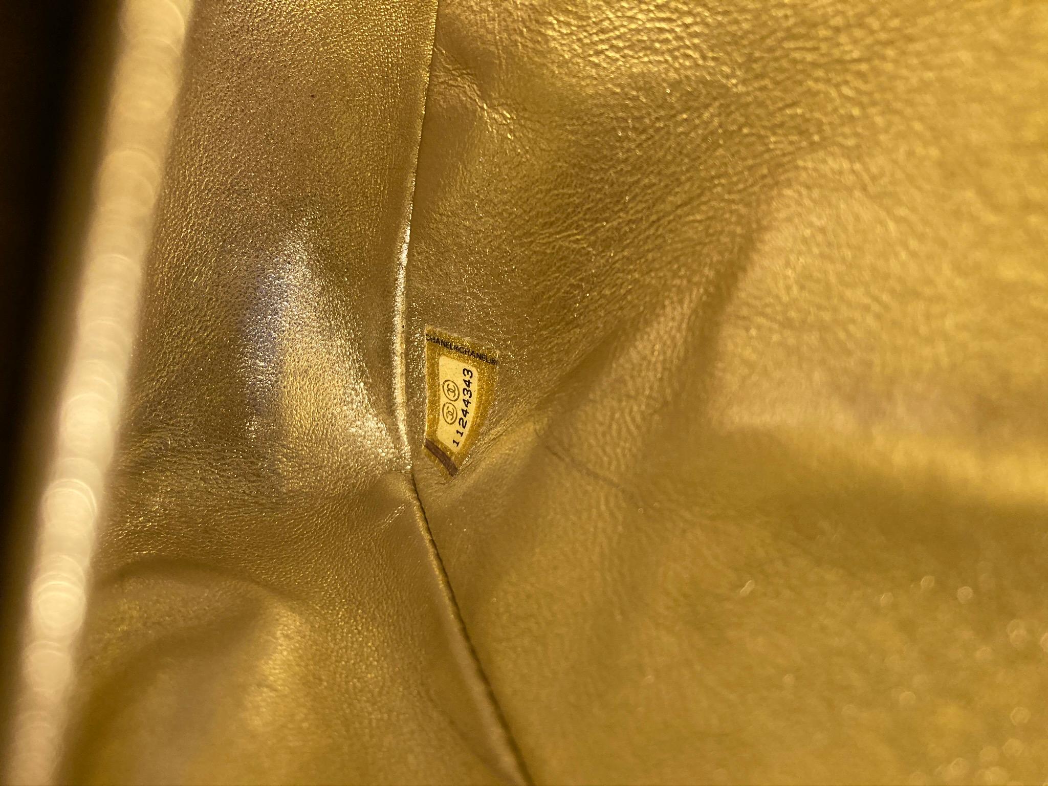 Chanel Gold 10inch 2.55 Double Flap Classic Shoulder Bag 2