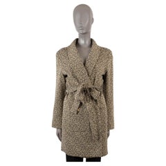 CHANEL or 2016 16A ROME LUREX TWEED BELTED Manteau 44 fits M