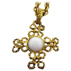 Vintage Chanel Gold 93a Cc Baroque 216452 Necklace