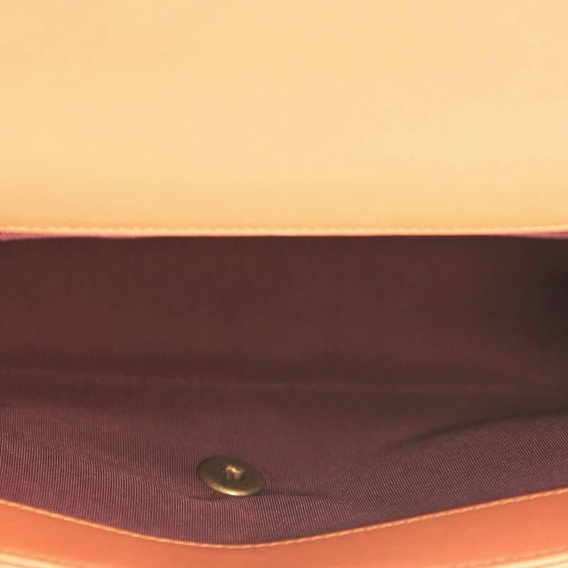 Women's Chanel Gold Bar Top Handle Bag Quilted Aged Calfskin Medium
