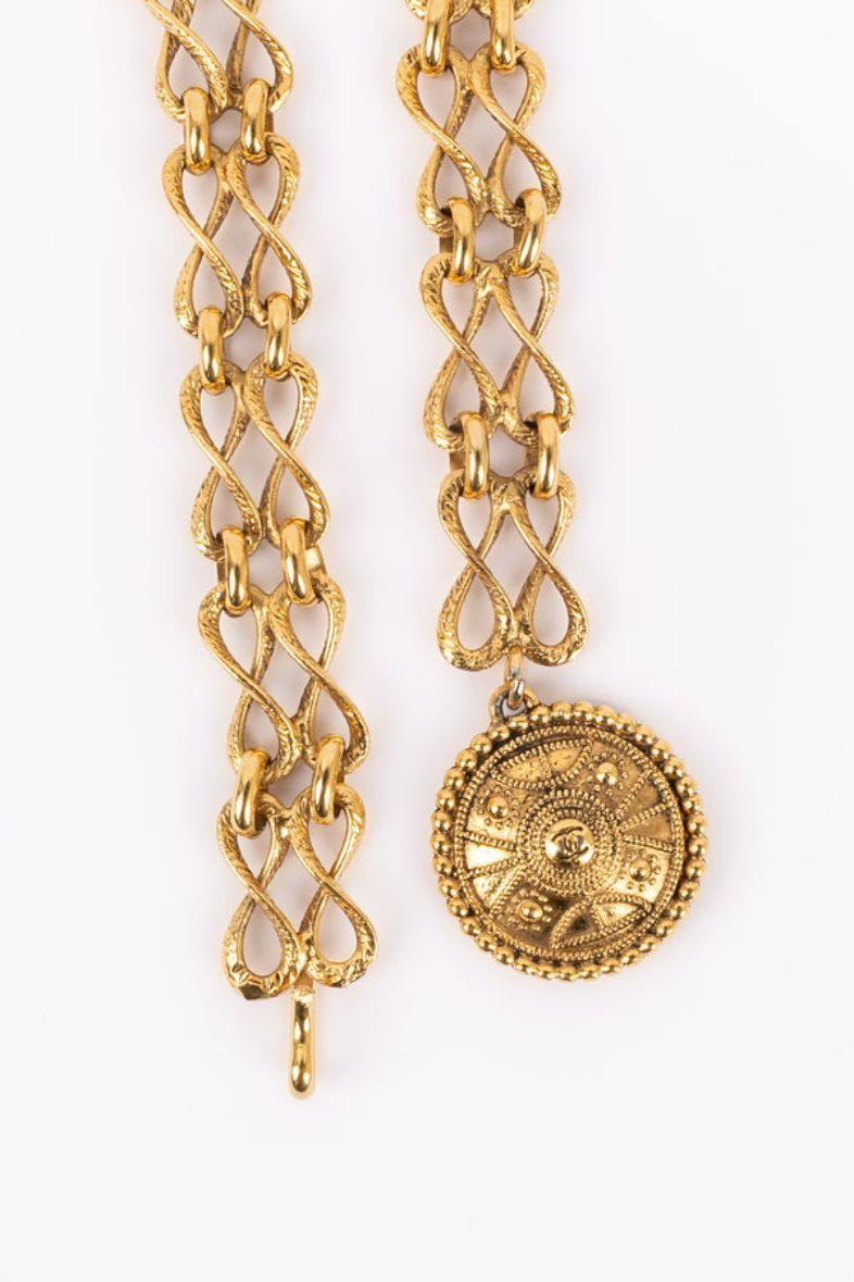 Chanel gold belt, 1980s In Excellent Condition In SAINT-OUEN-SUR-SEINE, FR