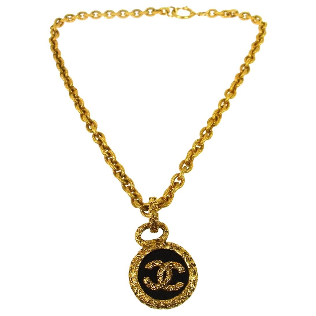 Black and Gold Chanel Necklace  33 Jewels at El Paseo