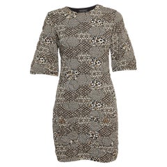 Chanel Gold/Black Lurex Knit Mini Dress S