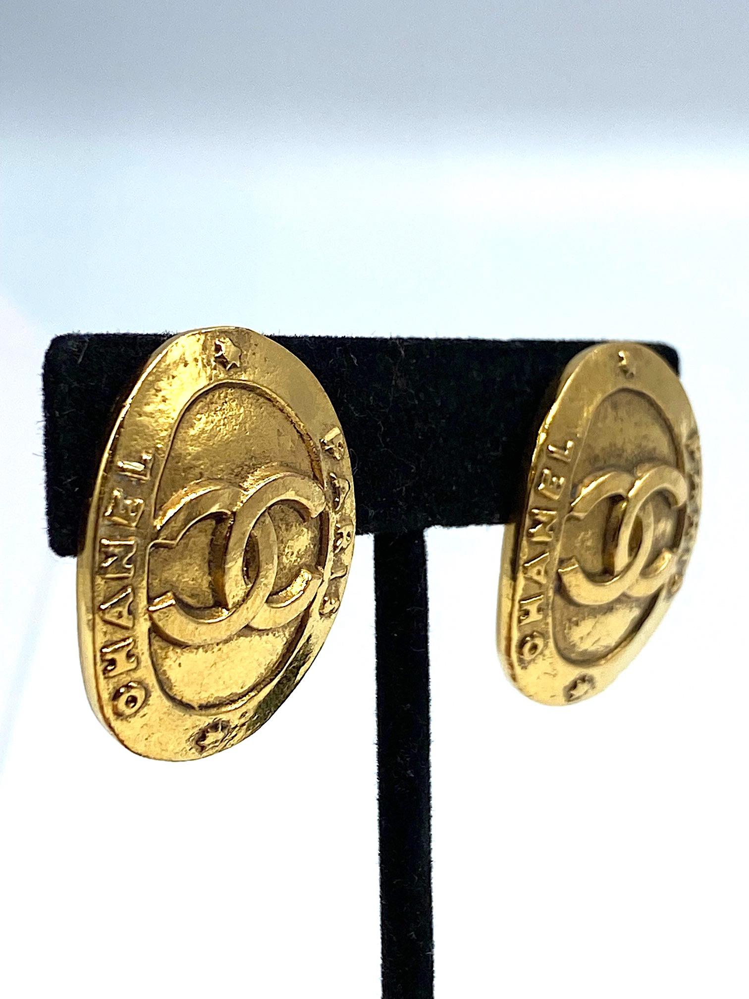 Chanel Gold Button Earrings from 1991, Season 28 7