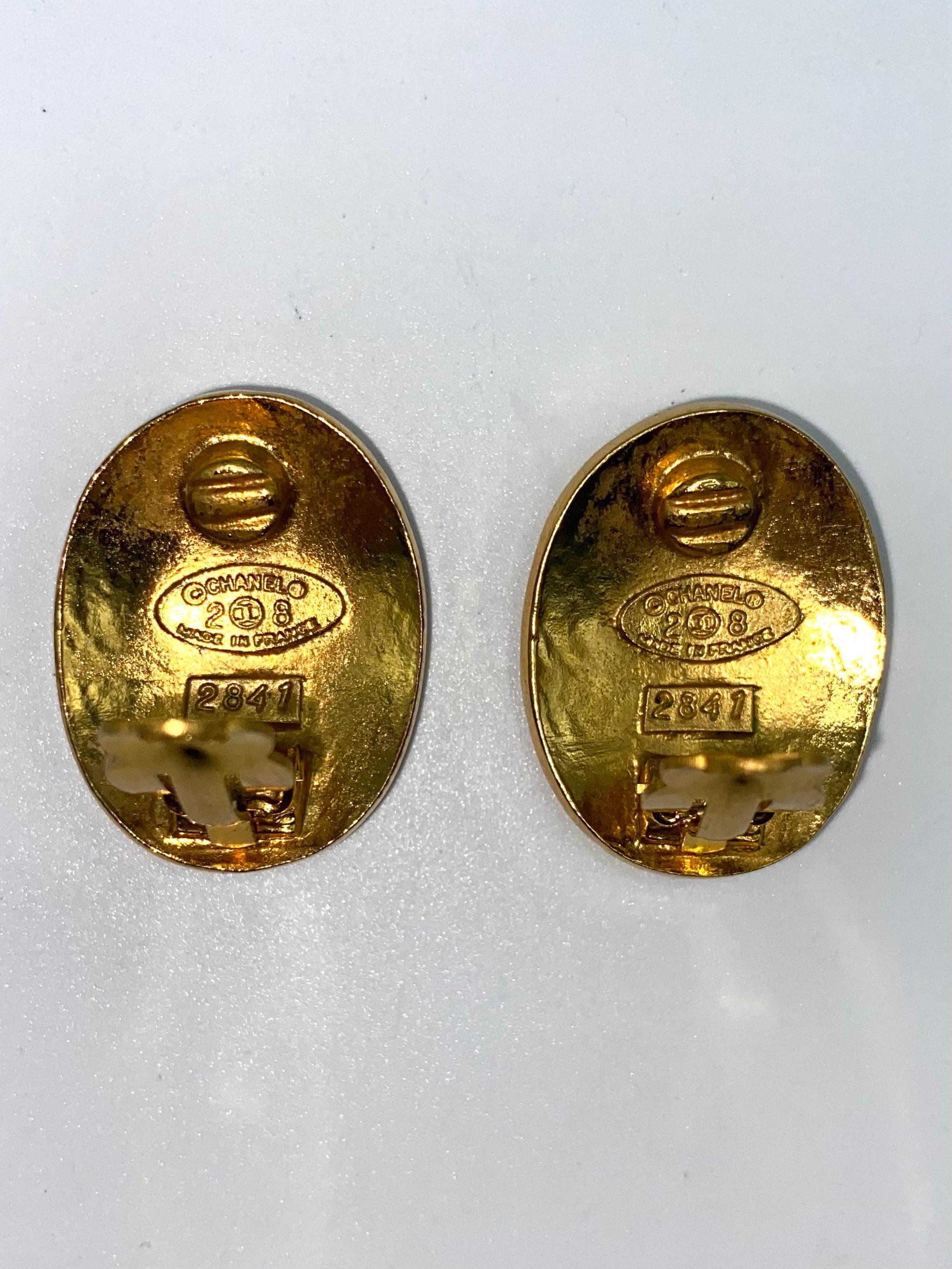 Chanel Gold Button Earrings from 1991, Season 28 12