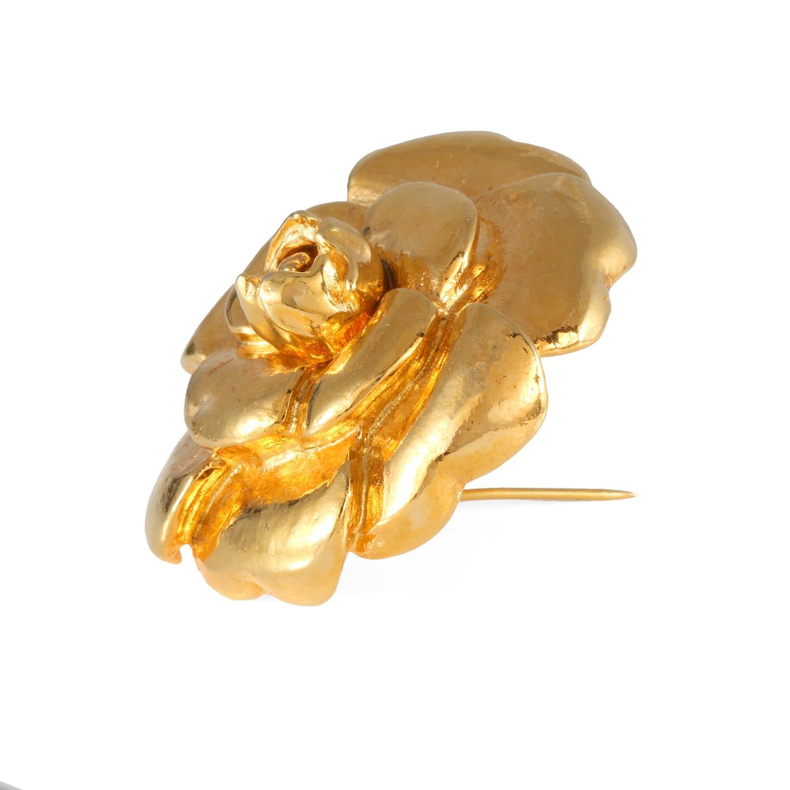 chanel camellia brooch
