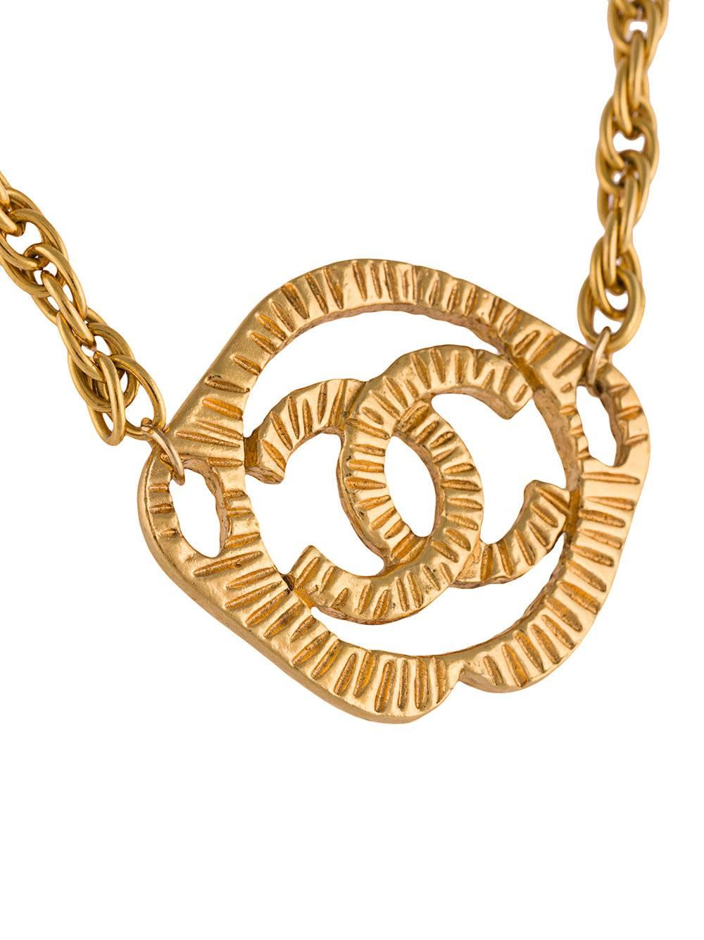 gold cc necklace