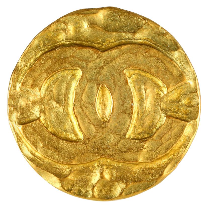 Chanel Gold CC Coin Pin