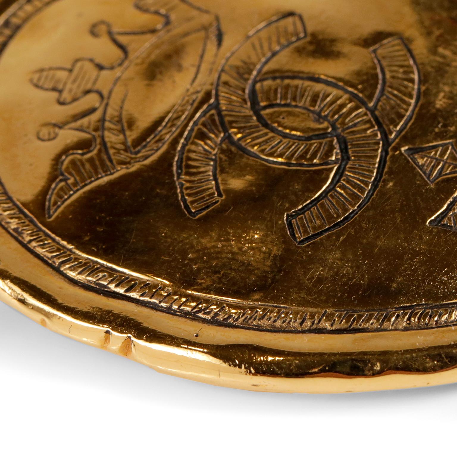 cc stamp on gold