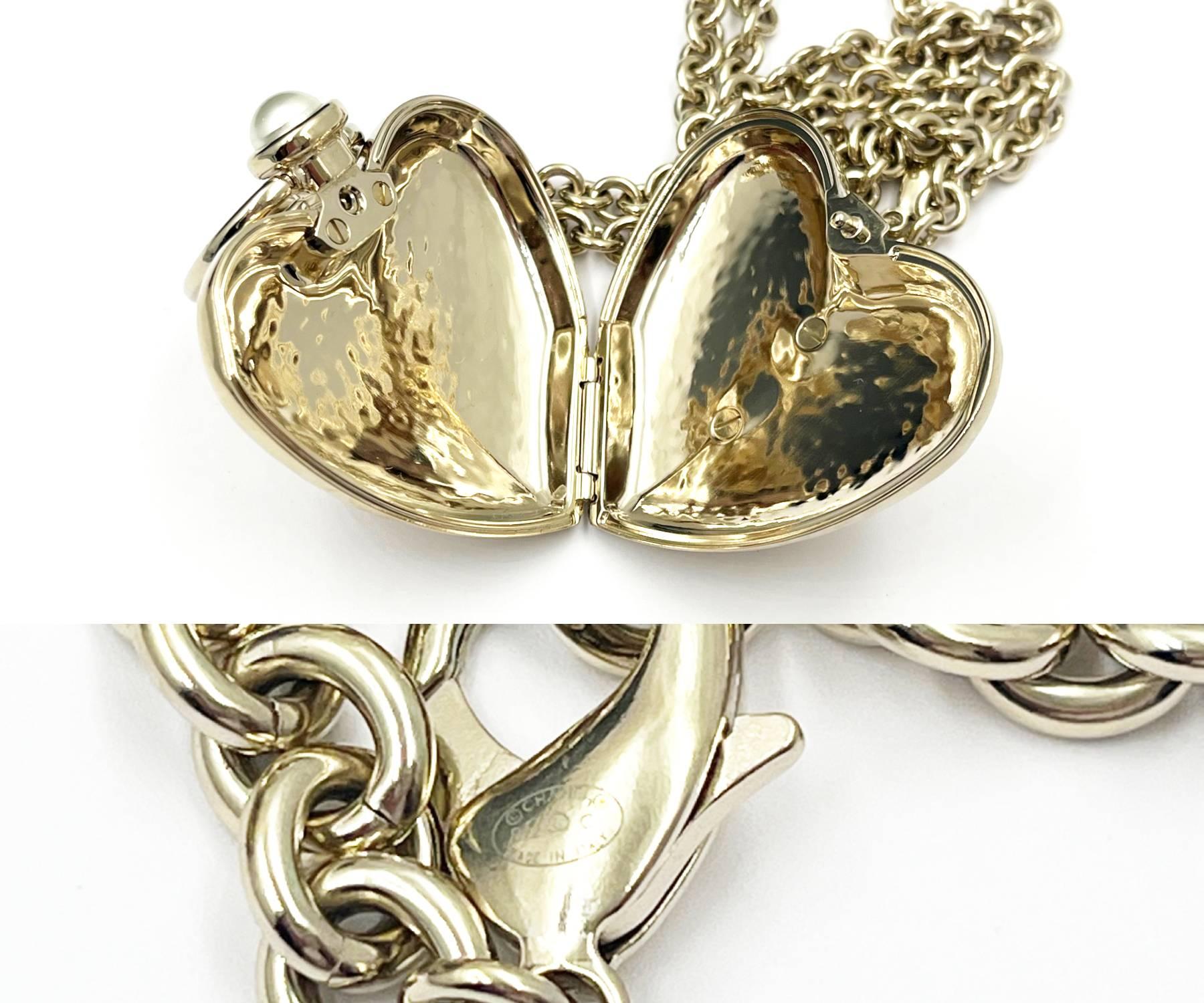 large heart locket necklace