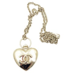 chanel heart choker necklace