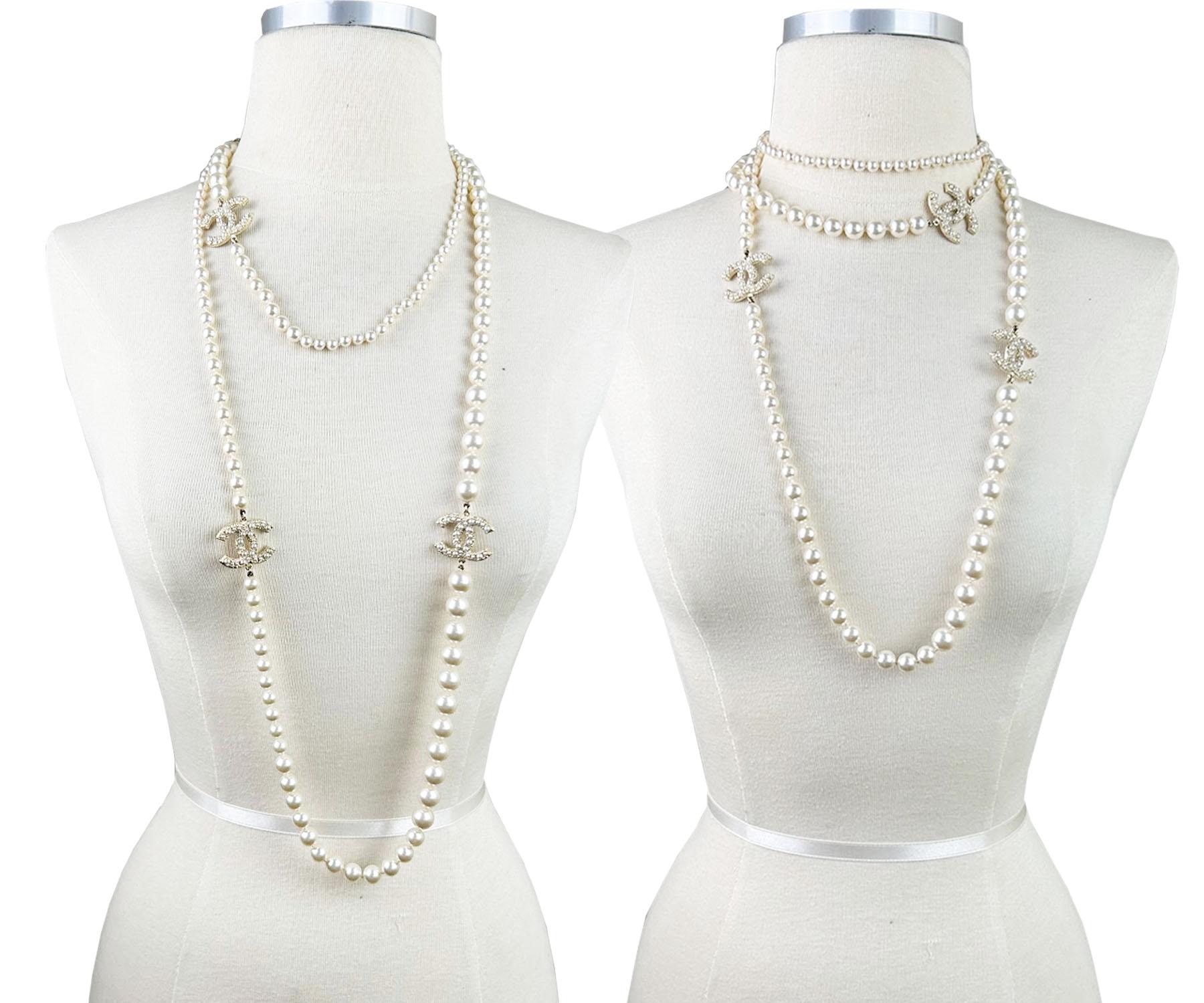 chanel 100th anniversary pearl necklace