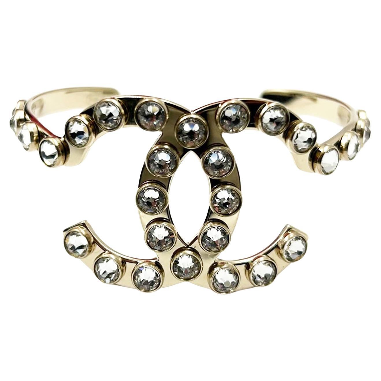 Chanel Crystal Bracelet - 82 For Sale on 1stDibs
