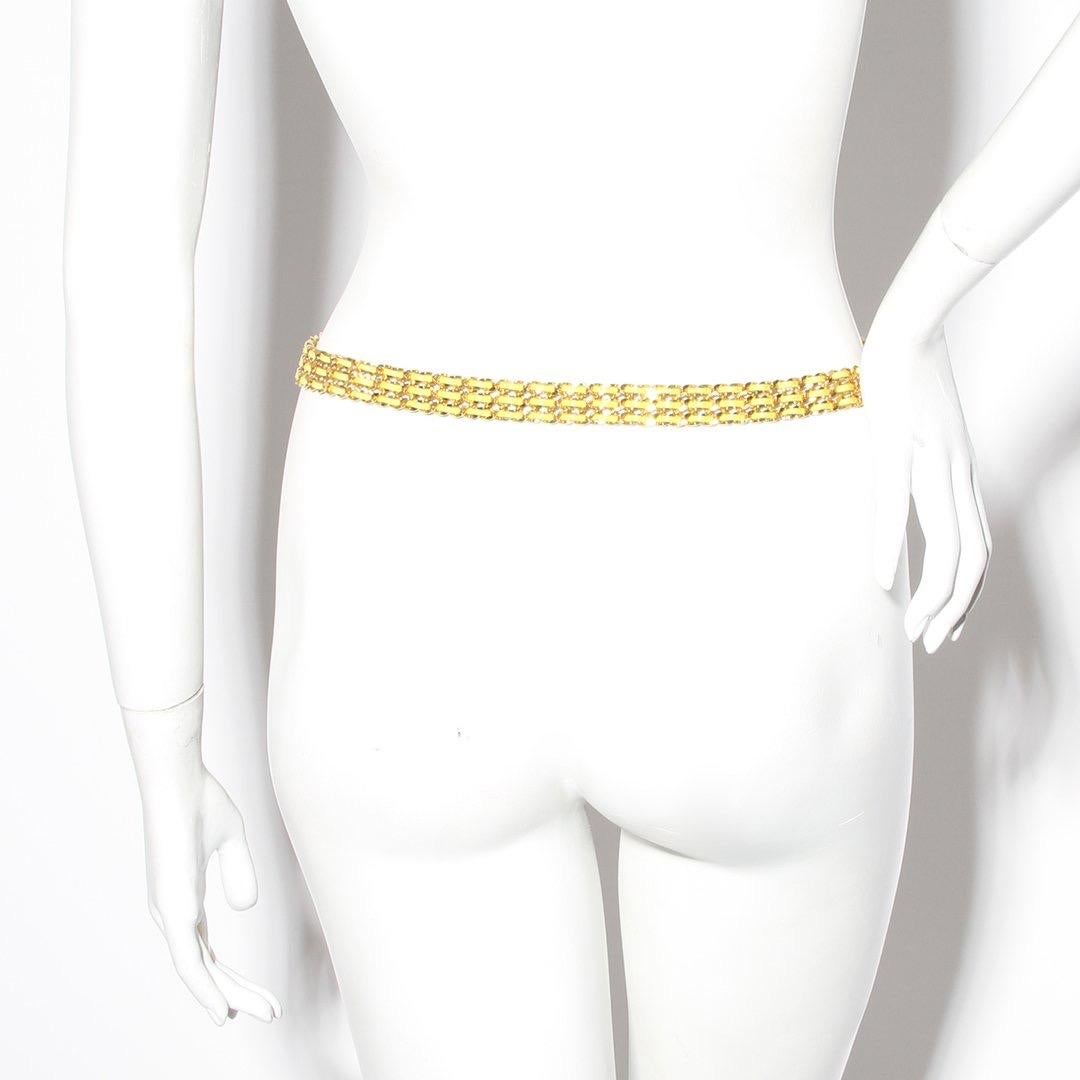 Chanel Gold Chain Belt Spring 1997 In Good Condition In Los Angeles, CA