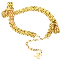 Vintage Chanel Gold Chain Belt Spring 1997