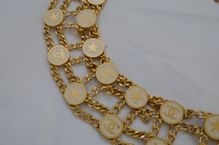 Chanel Gold Chain Belt with Star Motif