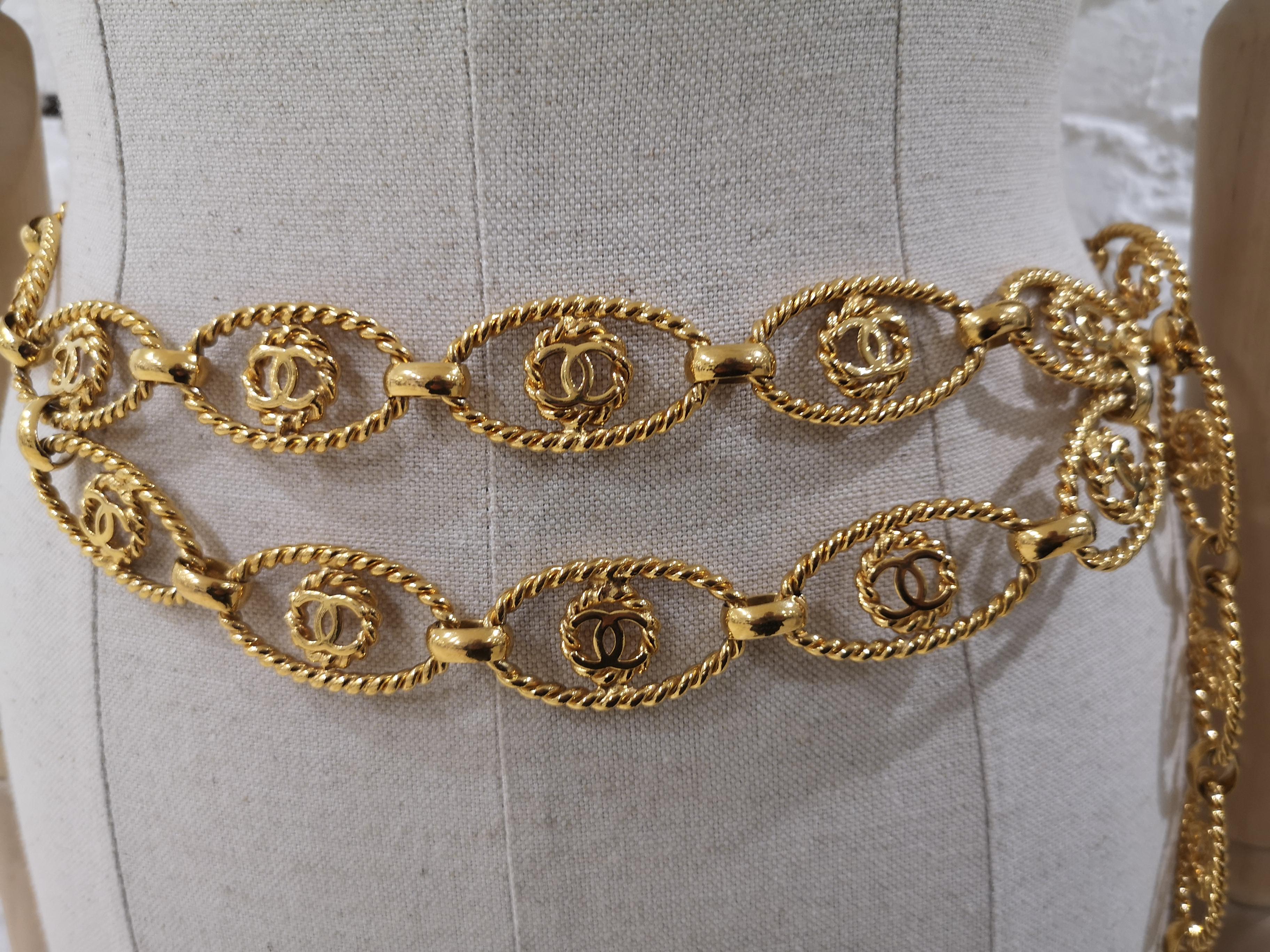 Chanel Gold Chain CC Belt 9