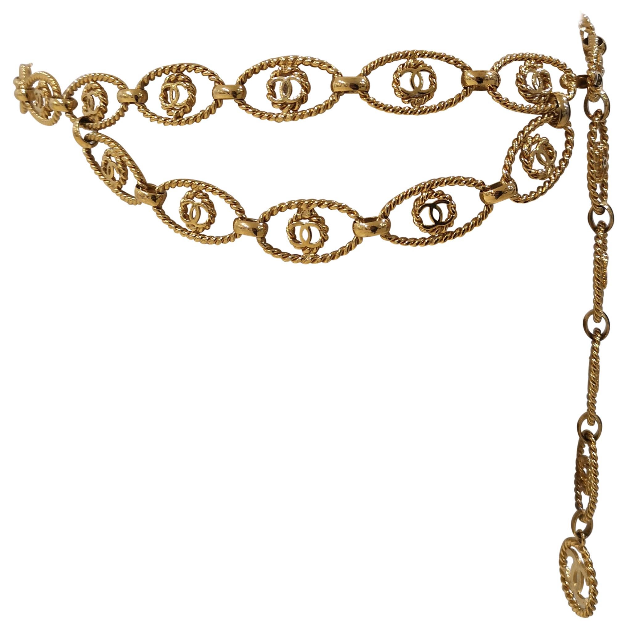 Chanel Gold Chain CC Belt
