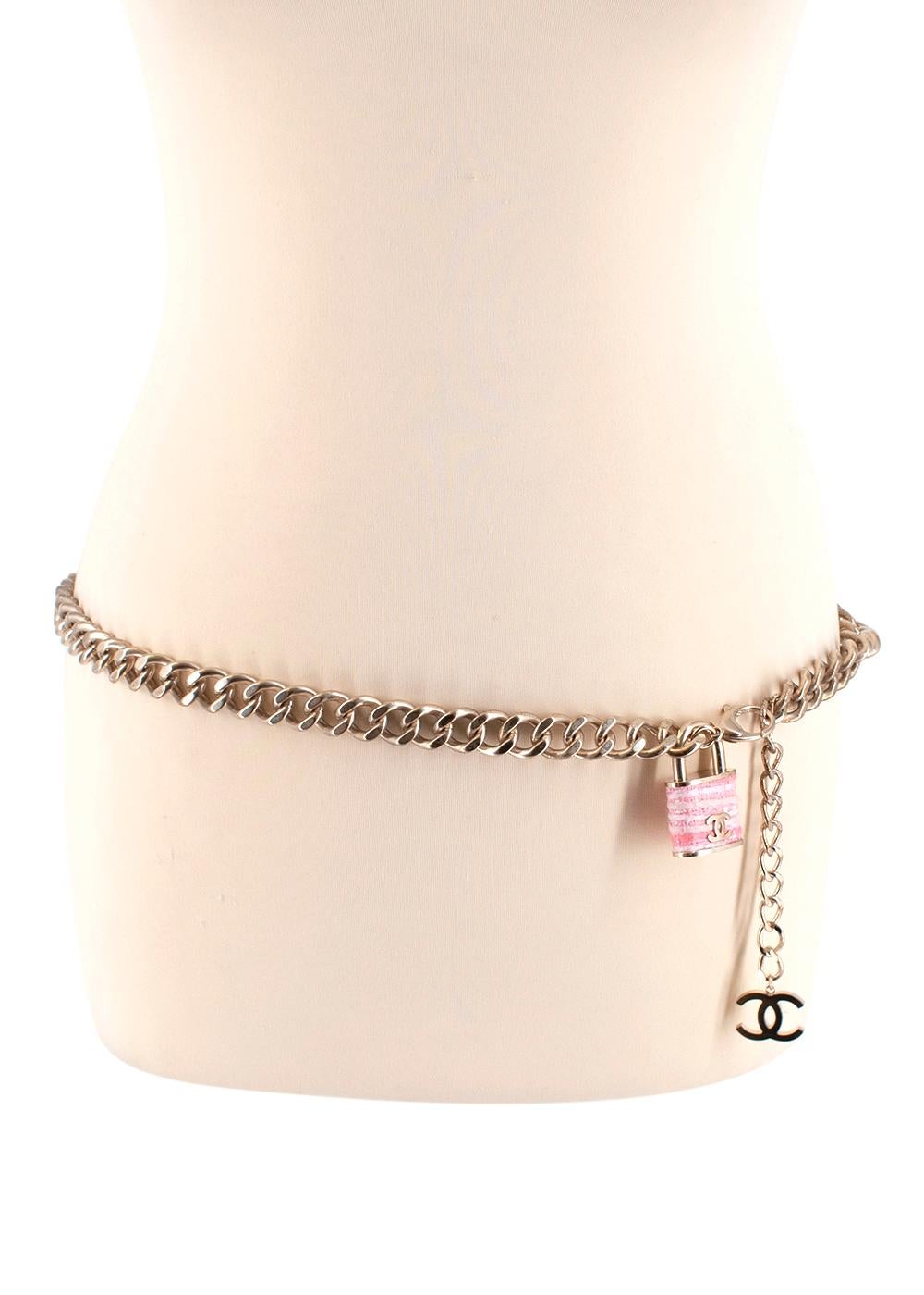 pink chanel belt