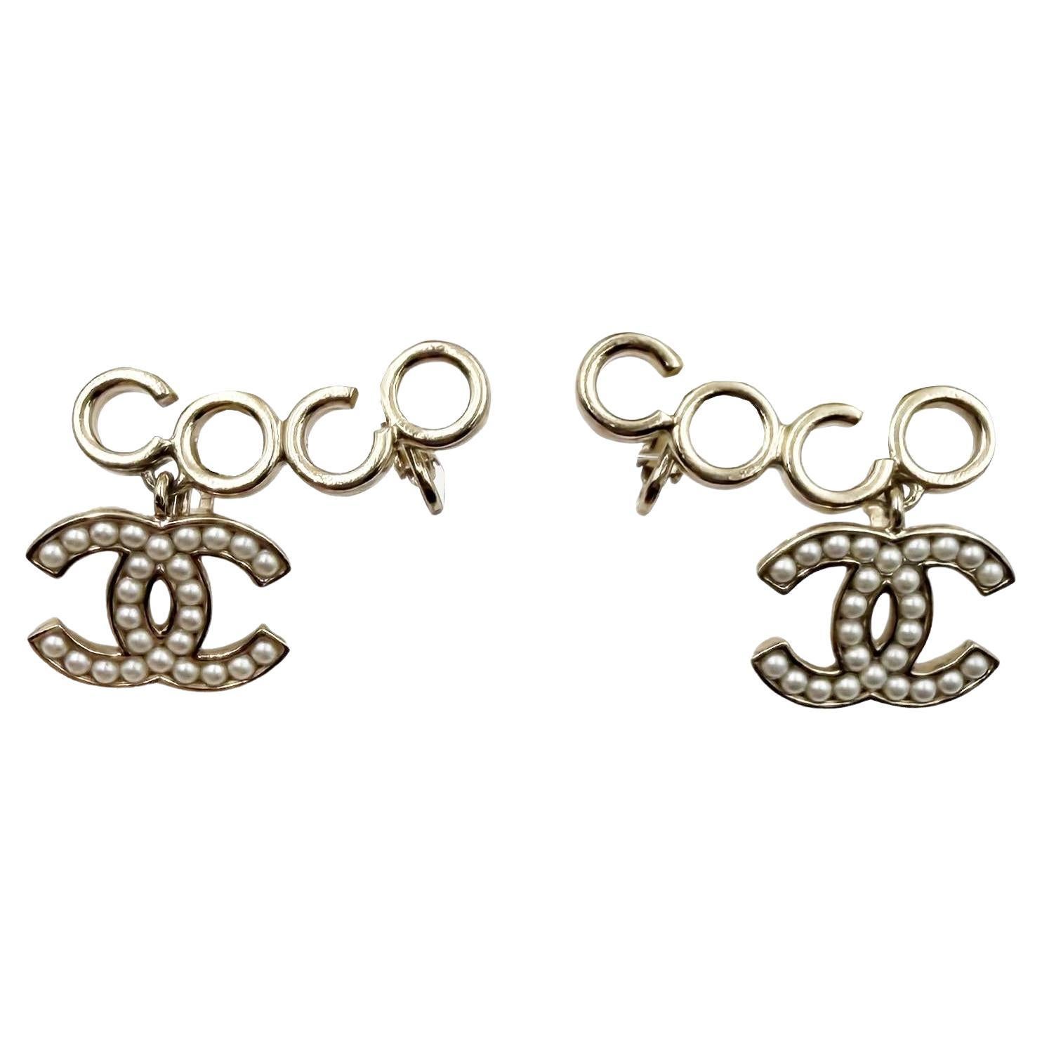 Orecchini a clip con perle Chanel Gold Chanel CC