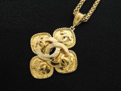 Chanel Gold Cross 219545 Necklace