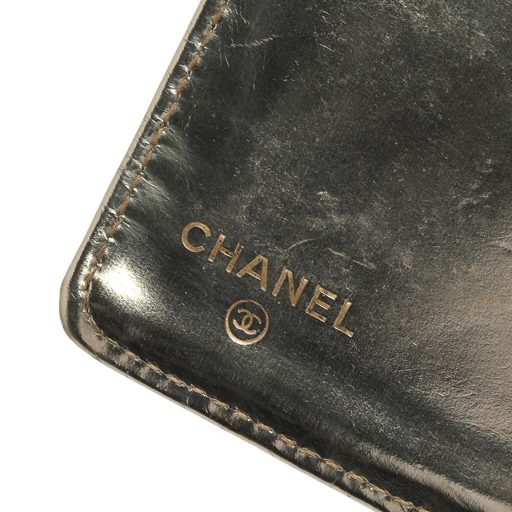 Chanel Gold Cubes Quilted Leather CC Flap Continental Wallet 1