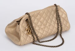 Chanel Gold Distressed Mademoiselle Bag