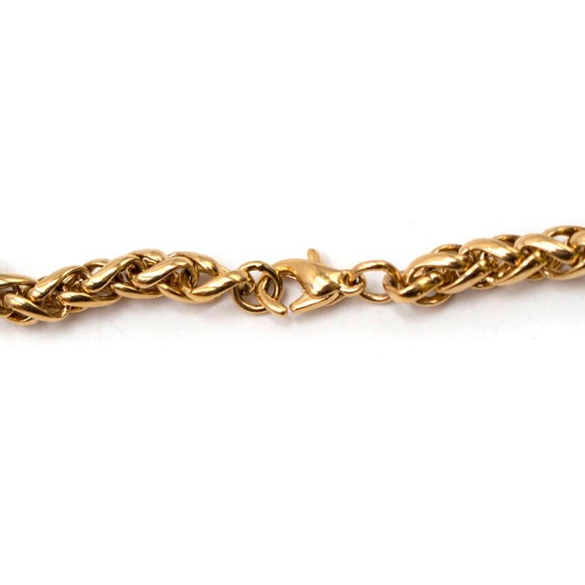 Women's Chanel Gold Flap Bag Necklace