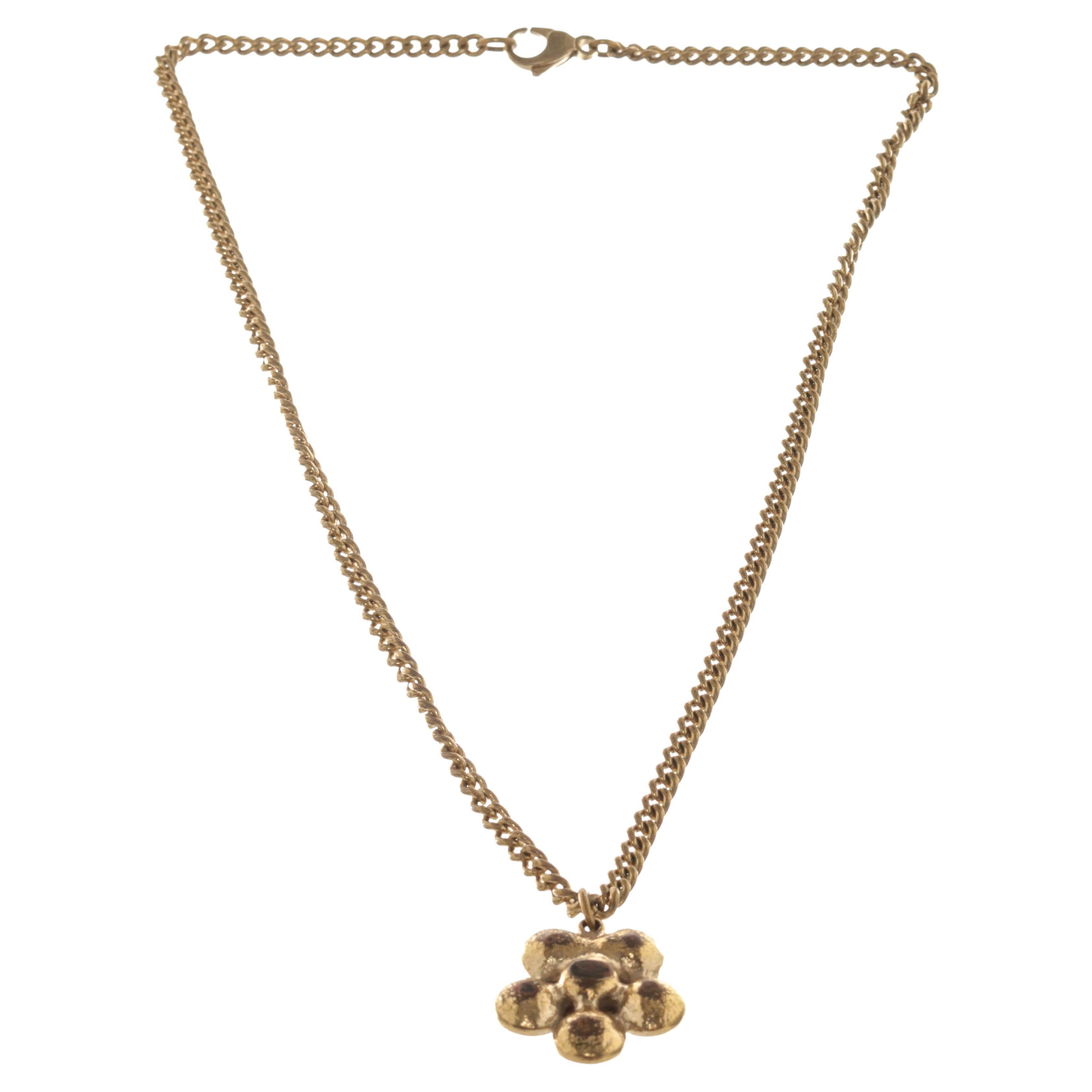 Chanel Gold Flower Necklace