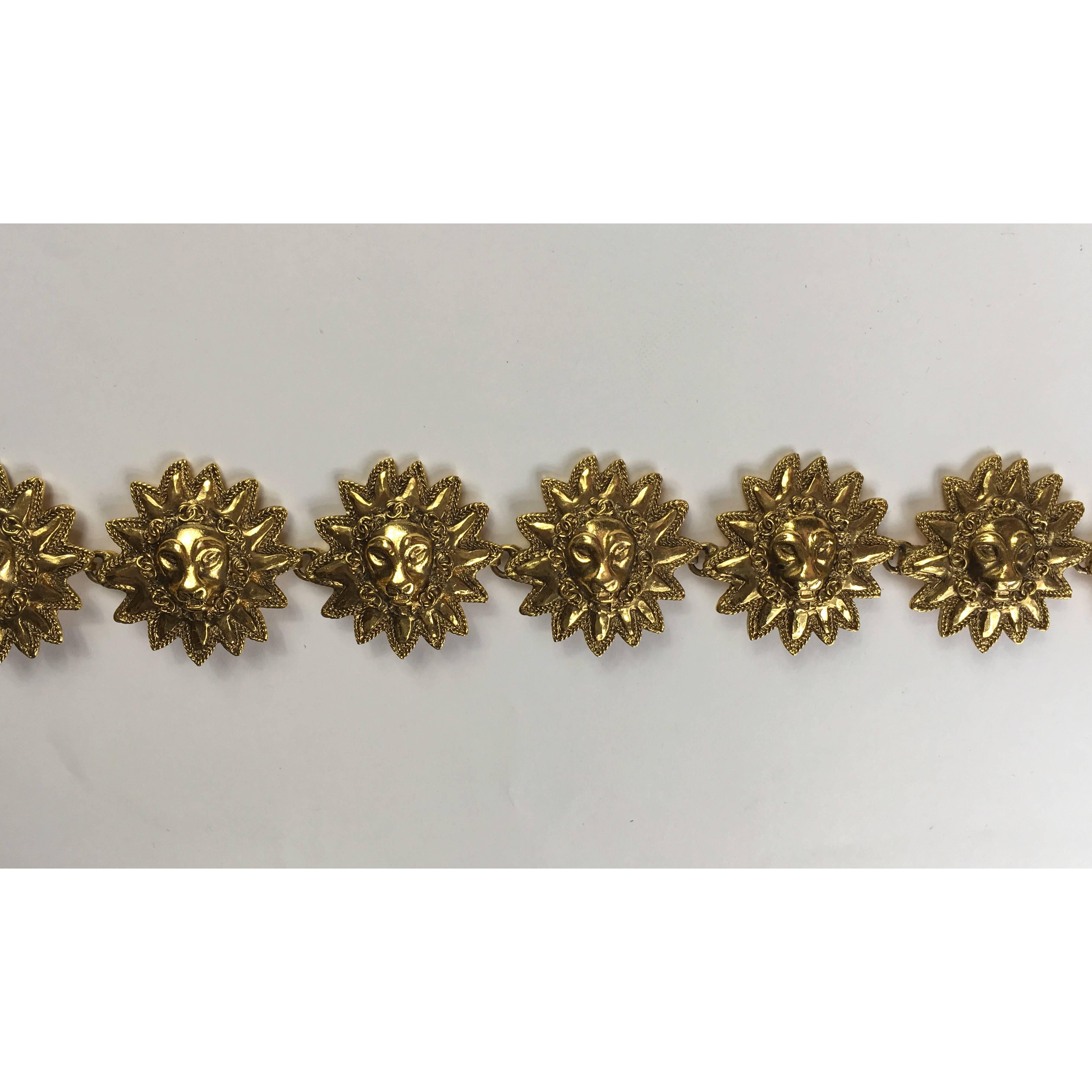 Chanel gold gilded belt, circa 1980 1