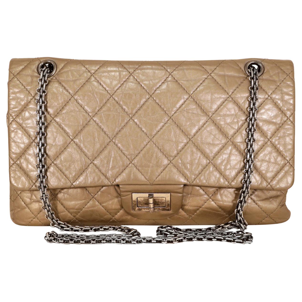 Chanel Gold Lambskin Reissue Flap Bag