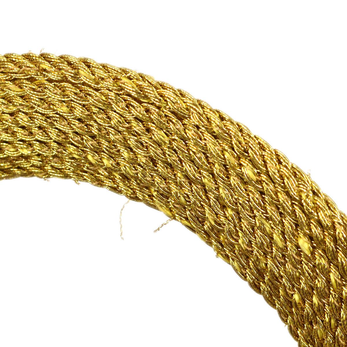 gold woven bag