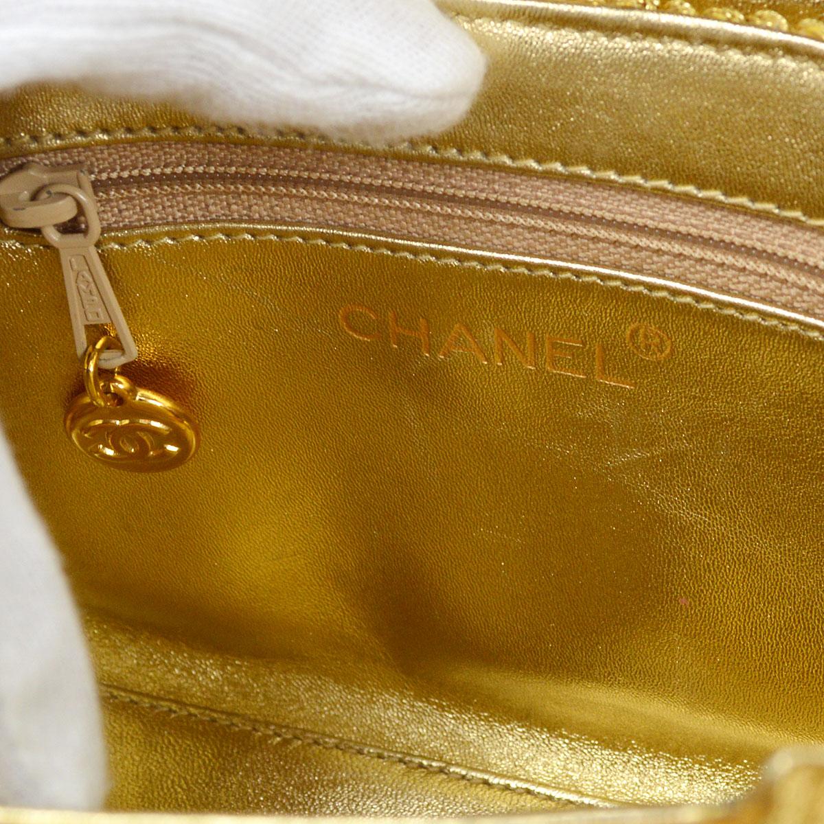 Women's CHANEL Gold Lame Silk Woven Small Mini Kelly Style Flap Top Handle Bag For Sale