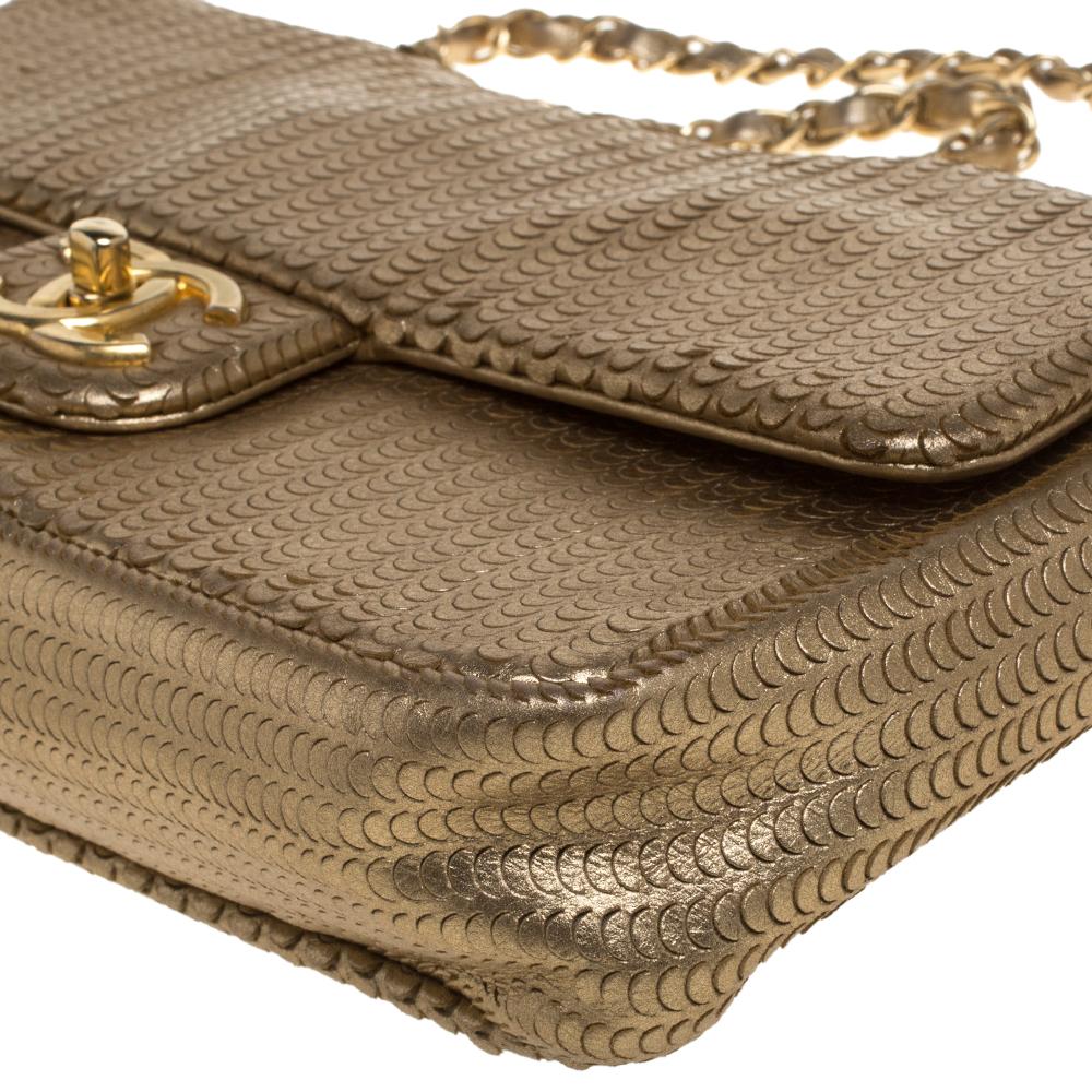 Chanel Gold Leather 31 Rue Cambon Medium Classic Single Flap Bag 2