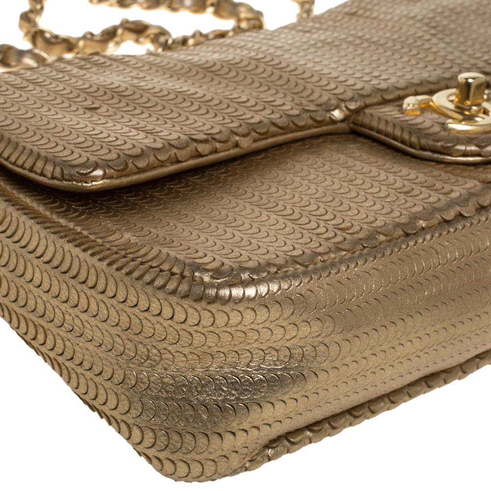 Chanel Gold Leather 31 Rue Cambon Medium Classic Single Flap Bag 3