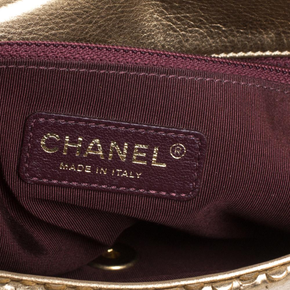 Women's Chanel Gold Leather 31 Rue Cambon Medium Classic Single Flap Bag