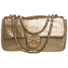 Chanel Gold Leather 31 Rue Cambon Medium Classic Single Flap Bag