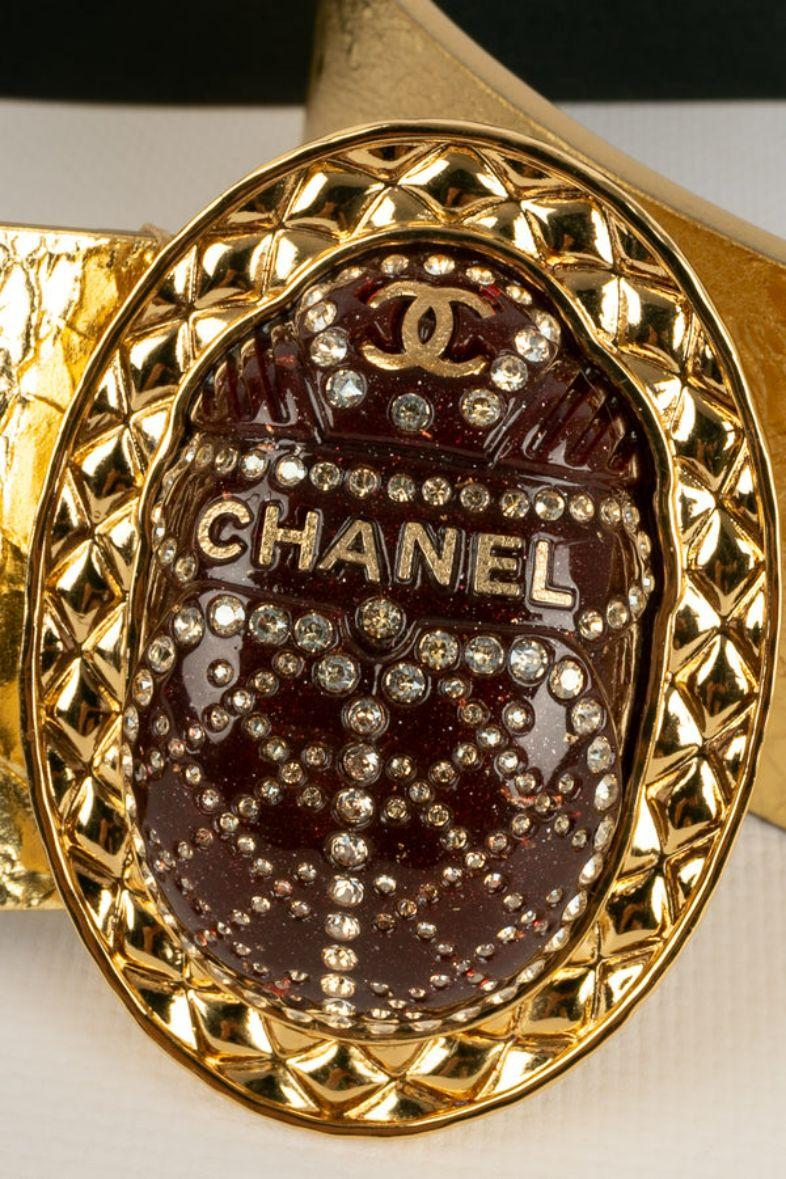 Chanel Gold Leather Belt Pre-Fall Collection, 2019 3