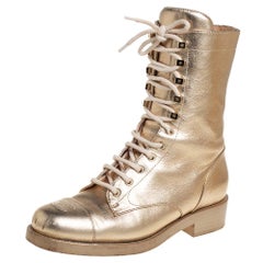 chanel lug sole boots 8