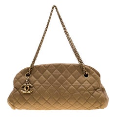 Chanel Gold Leather Just Mademoiselle Bowling Bag