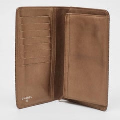 Chanel Gold Leather Timeless CC L Yen Wallet