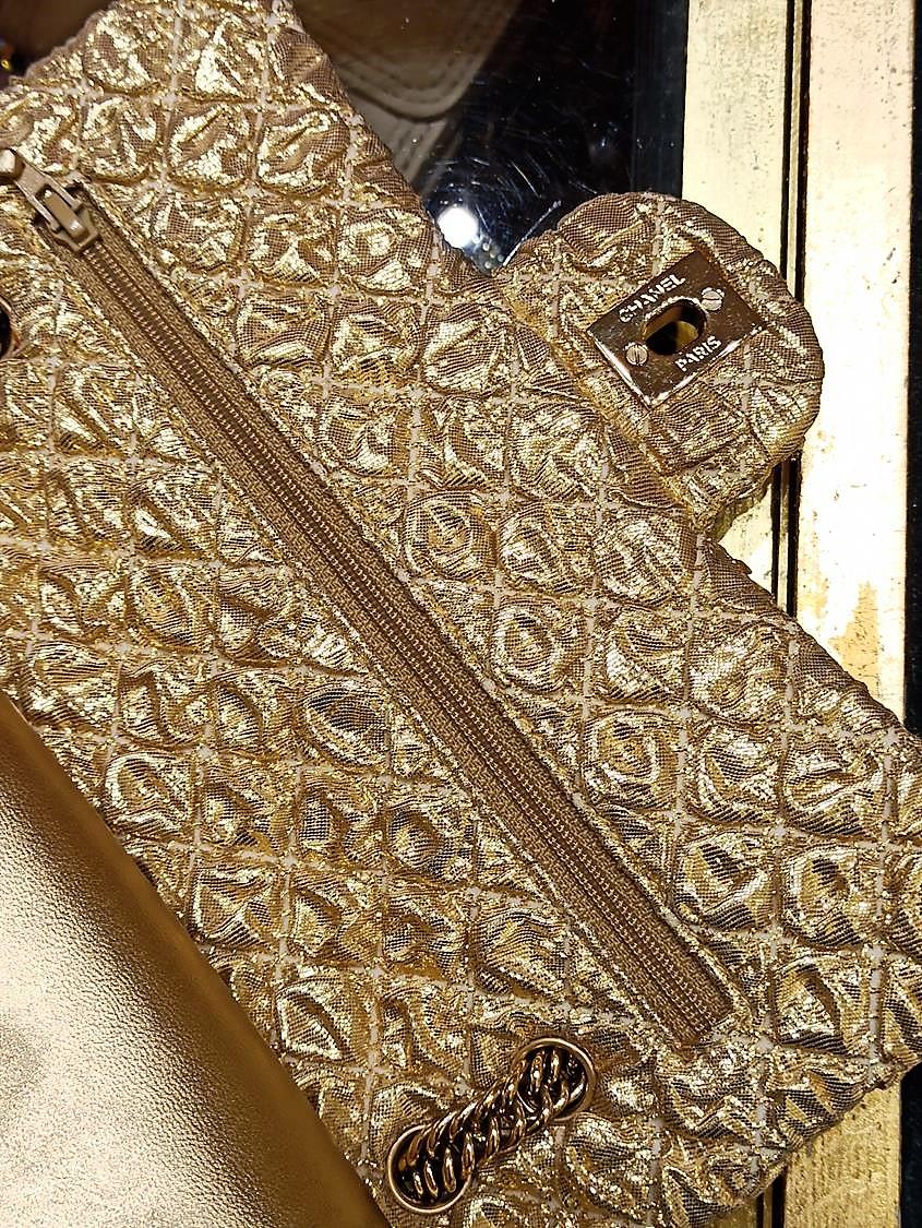 Chanel Gold Limited Edition Lamé Bag 1