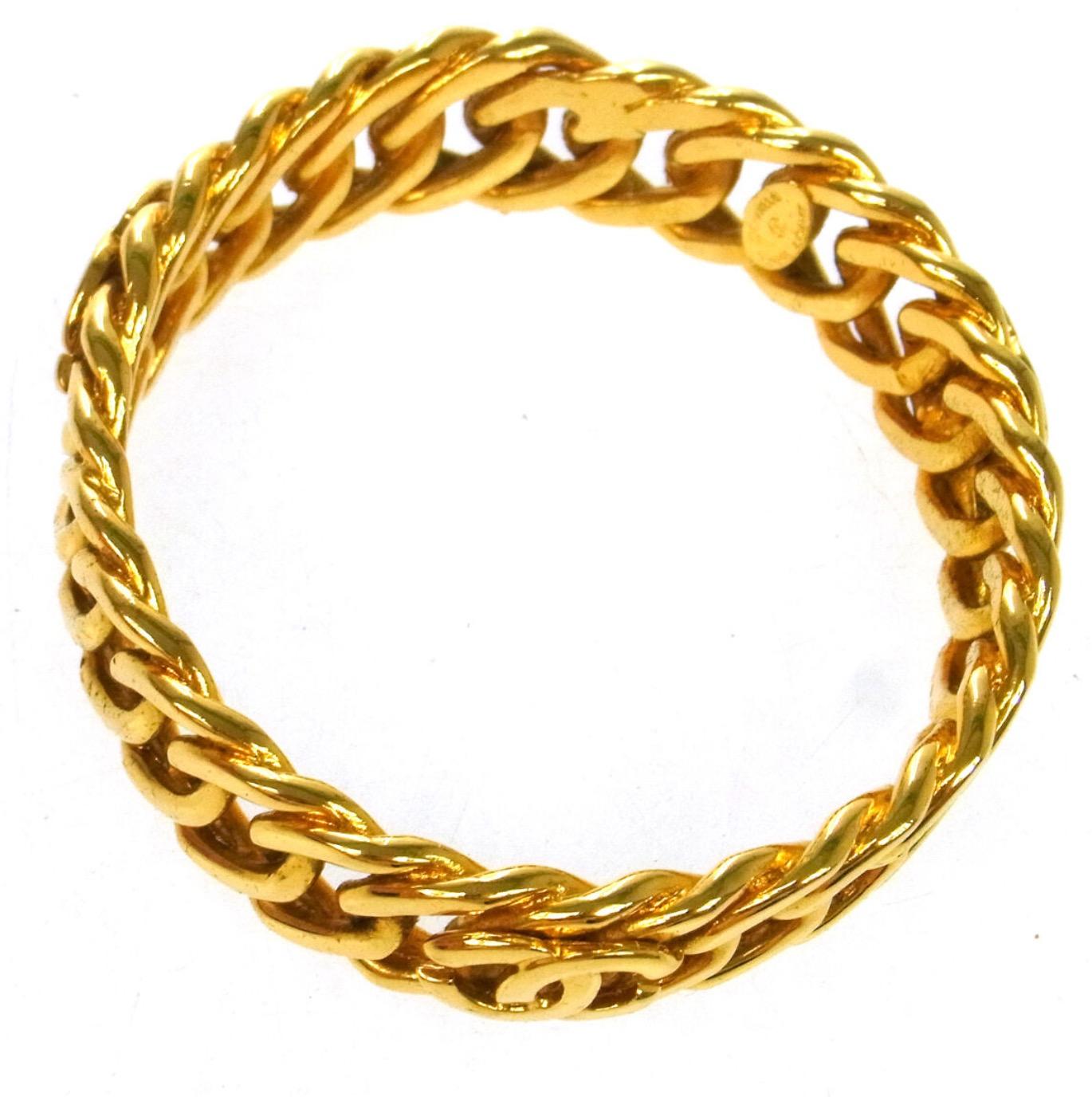 chanel gold cc bracelet
