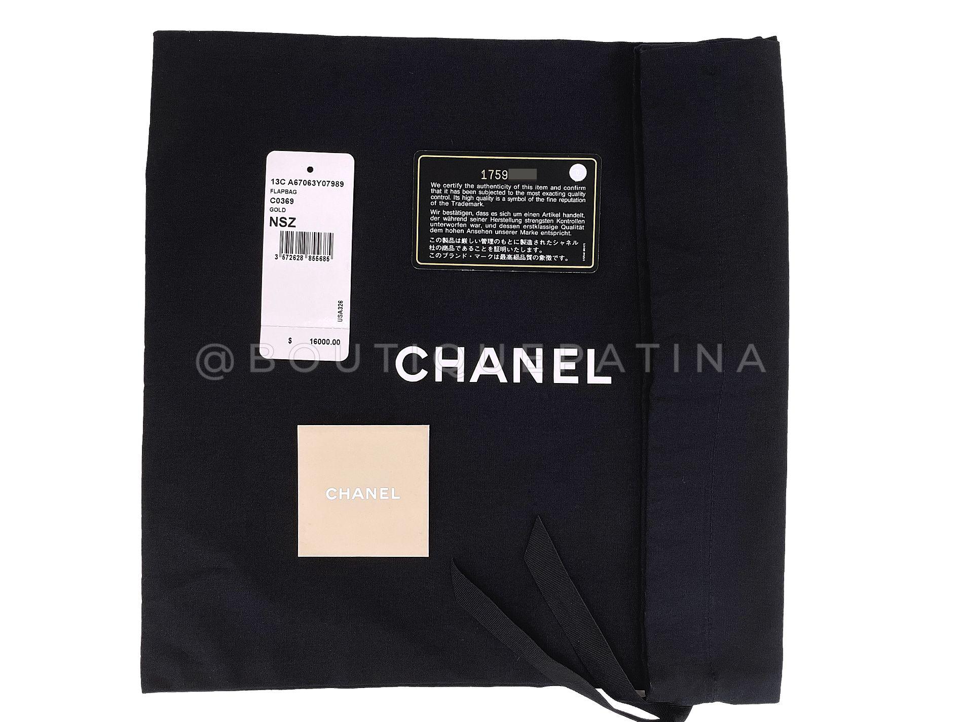 Chanel Gold Lizard Small Boy Flap Bag GHW 67969 For Sale 11