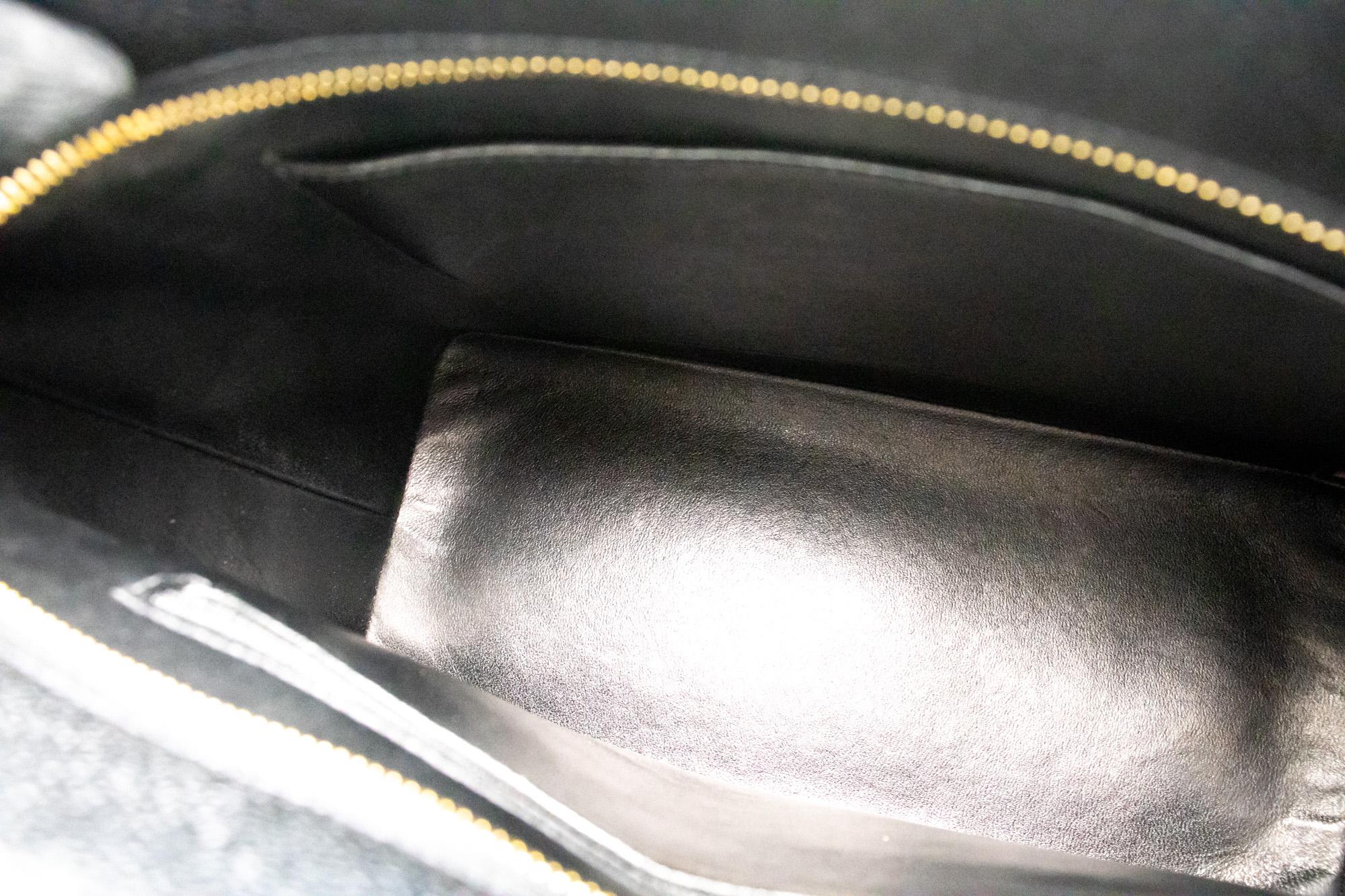 CHANEL Gold Medallion Caviar Shoulder Bag Grand Shopping Tote For Sale 7