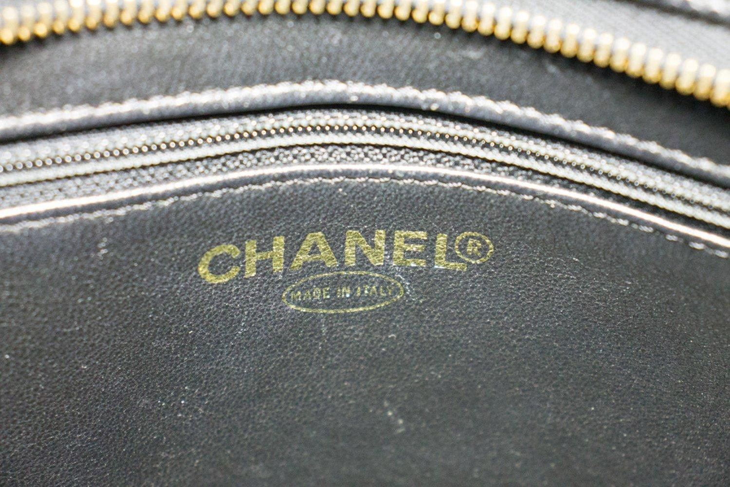 CHANEL Gold Medallion Caviar Shoulder Bag Grand Shopping Tote 9