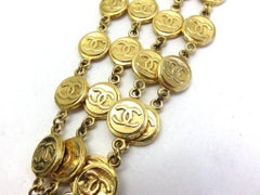 Chanel Gold Médallion Chain 2way 215560 Bracelet